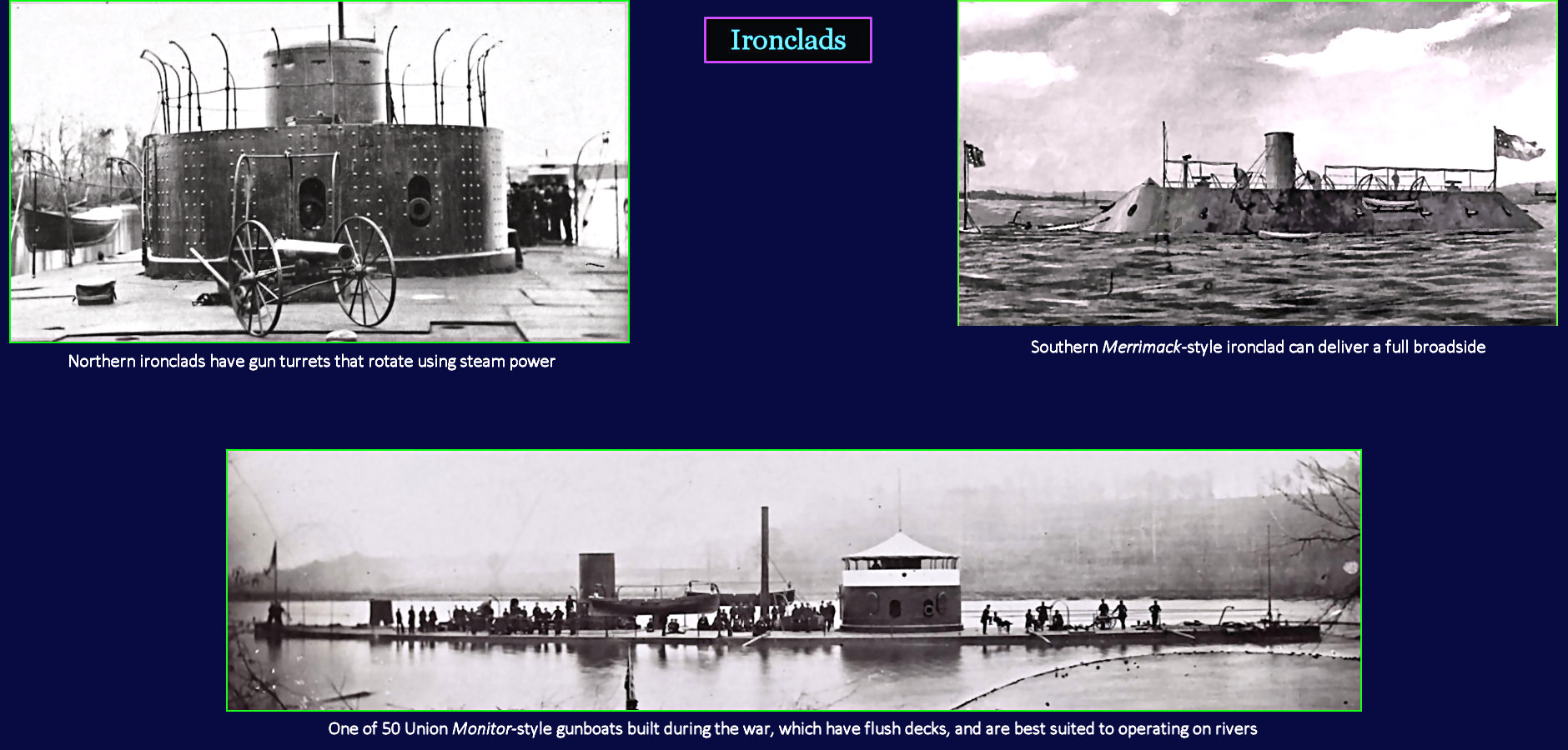 Ironclads, Civil War